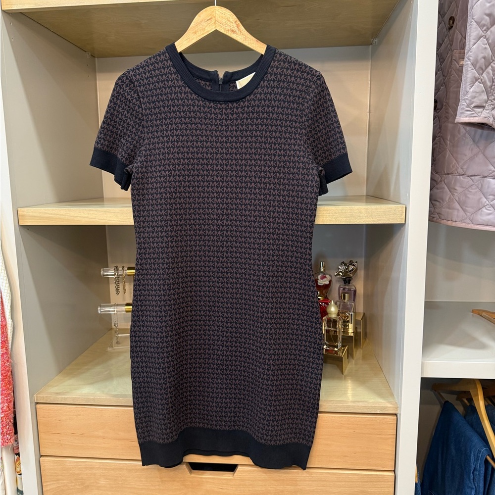 Michael Kors Black Patterned Dress